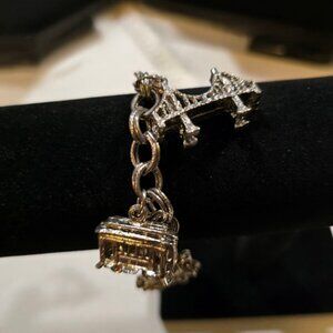 Vintage San Francisco Charm Bracelet Cable Car Golden Gate Seals Chinatown 60s